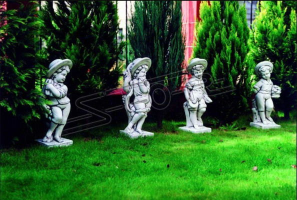 Jongen 70cm Figur Statu Figur Skulptur Statuen Gaart Dekoratioun