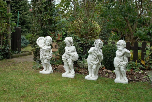 Jonge 70cm Figur Statu Figuren Skulptur Statuen Wäiss Gaart Dekoratioun