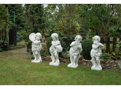 Jonge 70cm Figur Statu Figuren Skulptur Statuen Wäiss Gaart Dekoratioun