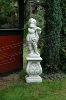Jonge 70cm Figur Statue Figuren Skulptur Wäiss Statuen Gaart Dekoratioun