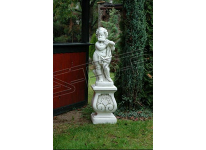Jonge 70cm Figur Statue Figuren Skulptur Wäiss Statuen Gaart Dekoratioun