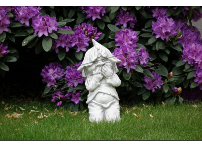 Jonge Siitzend Dekorativ Figur Statu Figuren Skulptur Statuen Gaart