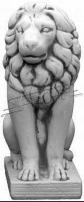 Léiw Gaartfigur Dekorativ Terrassen Gaart Skulptur Figuren Skulpturen