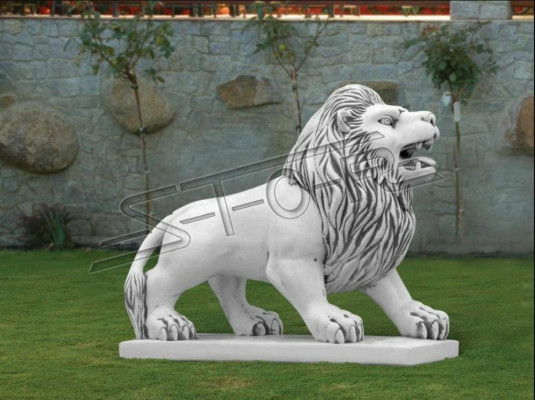 Léiwen Dekorativ Gaartfigur Terrassen Gaart Figuren Skulptur Skulpturen