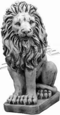 Léiw Dekorativ Gaartfigur Terrassen Gaart Skulptur Figuren Skulpturen