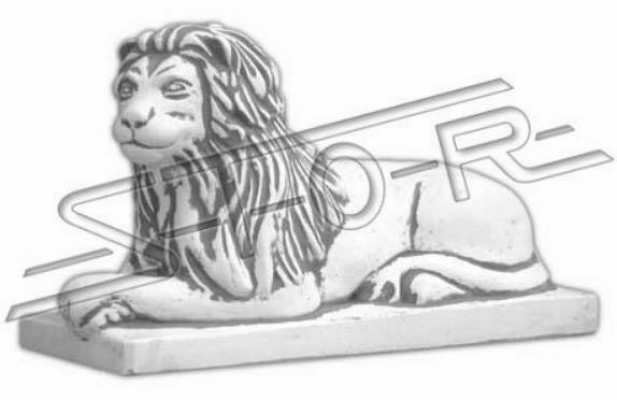 Léiwe Léien Statu Figur Gaart Terrassen Dekoratioun Skulptur