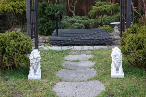 Léiwen Gaartfigur Terrassen Gaart Dekor Skulptur Figuren Skulpturen Statuen