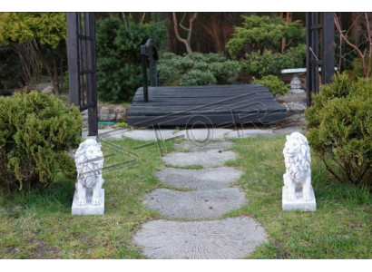 Léiwen Gaartfigur Terrassen Gaart Dekor Skulptur Figuren Skulpturen Statuen