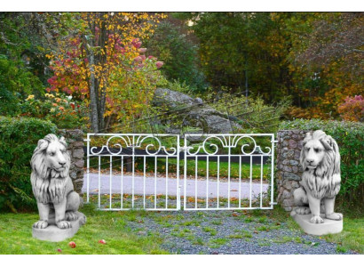 Léiw Gaartfigur Terrassengartenskulptur Dekor Figuren Skulpturen Statuen