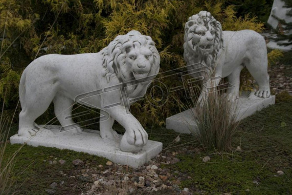 Léiwe Gaartfigur Terrassen Gaart Skulptur Figuren Skulpturen