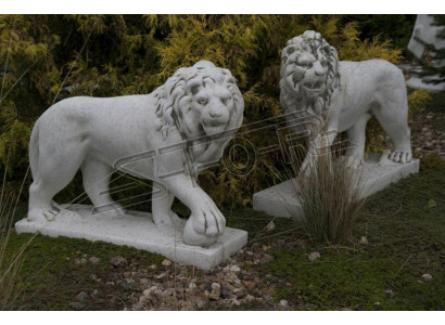Léiwe Gaartfigur Terrassen Gaart Skulptur Figuren Skulpturen