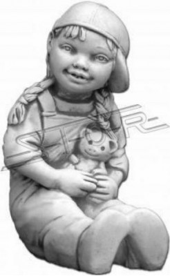 Meedchen 34cm Figur Statue Figuren Skulptur Statuen Gaart