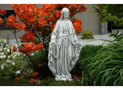 Mamm Jesus Maria Statu Graf Skulptur Helleg Figur Gaart Dekoratioun 100cm