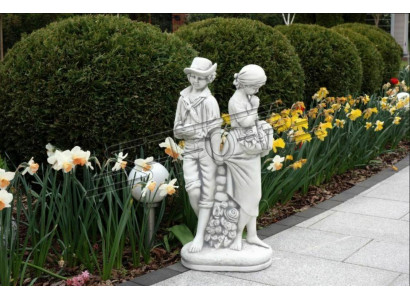 Puer 43cm Skulptur Design Figur Statue Gaart Figuren Statuen