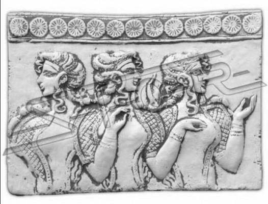 Relief Mauer Steenplack Asien Bild Biller Reliefs Dekoratioun Gaart