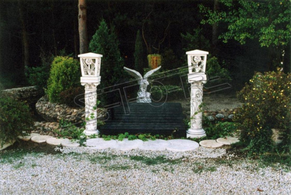 Sockel fir Kolonnen - Kolonn Fundament - Gaart Terrass - Figuren Ofstellen - Dekoratioun