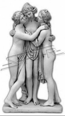 Statu-Figur Fraen Dekoratioun Gaart Designer Figuren Skulptur
