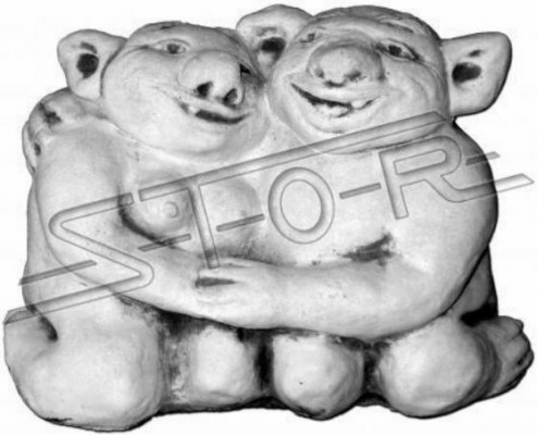 Troll 20cm Skulptur Design Figur Statue Gaart Figure Dekorativ Statuen