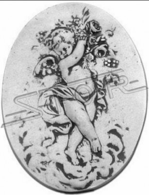 Wandreliëf Steenplack Bild Kand Steen Gemälde Engel Reliëf Biller