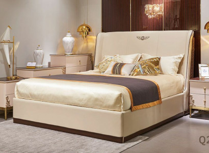 Bett 2x Nuetsdësch 3 Stéck Schlofzëmmer Sets Design Modern Luxus Better