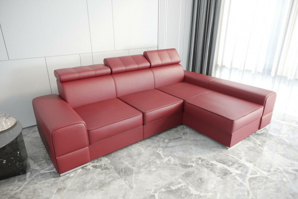Design Ecksofa L-Form Couch Lieder Beige Wunnzëmmer Elegant Luxus Modern Miwwelen