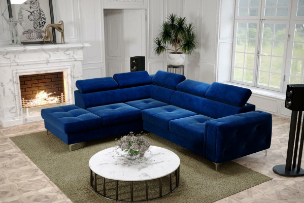 Design Eckcouch L-Form Couch Polsterung Luxus Wunnzëmmer Soft Style Couchen Nei