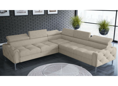 Design Sofa Couch Eck Multifunksioun Polster Wunnzëmmer L Form Textil Nei