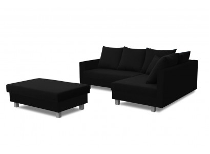 Eckcanapé L-Form mat Puff Design Canapé Eckcanapé Couch Polster Textil Sofas Nei