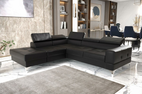 Eckcouch L-Form Couch Wunnlandschaft Polster Multifunktion Design Modern Textil