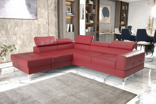 Eckcouch L-Form Couch Wunnlandschaft Polster Multifunktion Design Modern Textil