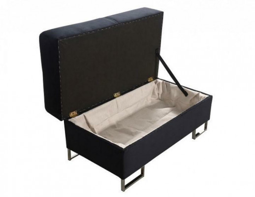Hocker Foussocker Bäistellhocker Chaise Longue Sëtzbank Samt Stoff