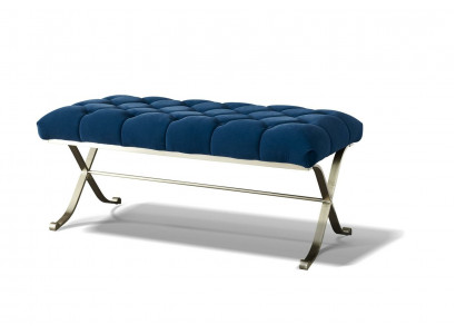 Hocker Polsterhocker Fouss Opbau Miwwelen Wunnen Sëtzbenken Sëtz Textil Chesterfield