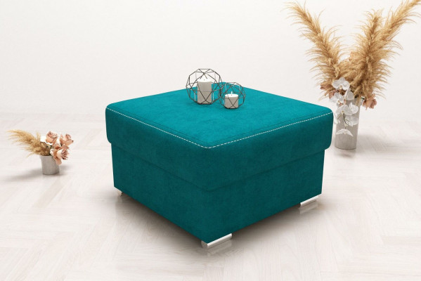 Hocker Polsterhocker Sëtzhaus Edler Truh Box Pouf Fousshocker Sëtz