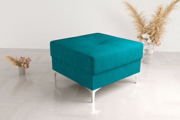Hocker Textil Neien Modern Wäiss Faarf Klenges Design Stoff Fousshocker Pouffe Samt