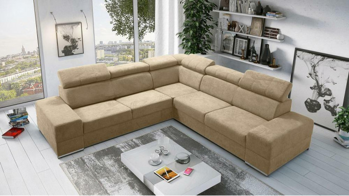 L-Form Designer Sofa Canapé Ecksofa Nei Ecksofa Polstersëtz Wunnlandschaft Canapéen
