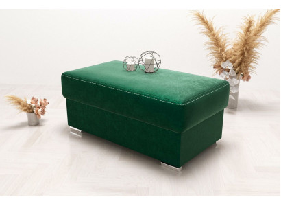 Miwwelen Wunnen Sëtzbanken Sëtz Textil Gréng Design Ottoman Hocker Polsterhocker Fouss