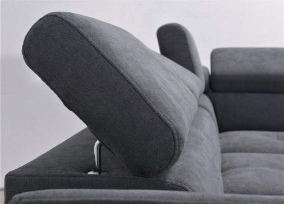 Sofa Canapé Polster L-Form Wunnzëmmer Design Ecke Lieder Nei Beige Luxus