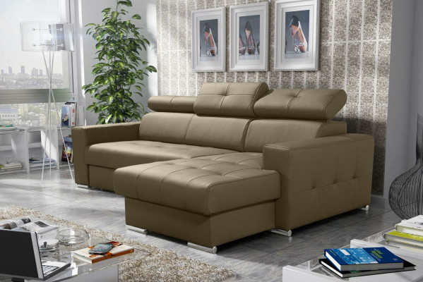 Sofa Eckcouch Gepolstert Wunnzëmmer Neit L-Form Stoft Lieder Wunnlandschaft Sofas