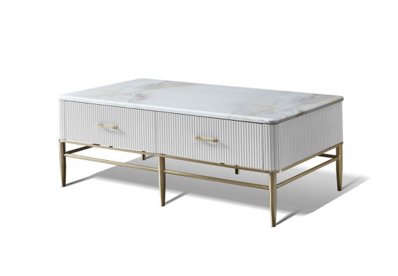 Dësch Couchtisch Luxus Wunnzëmmer Italienesch Miwwelen Dëscher Marmor