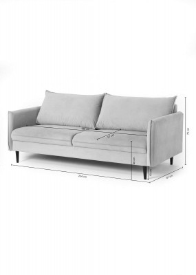 Canapé Sofa Polster 3 Sëtzer Canapéë Sëtz Garnitur Dräisëtzer Sofaen Wunnzëmmer