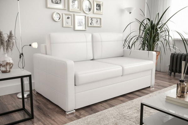 Design 2-Sëtz Sofa Couch Polster Zweisëtzer Couchen Sofas Textil Stoff Kënschtlecht Lieder
