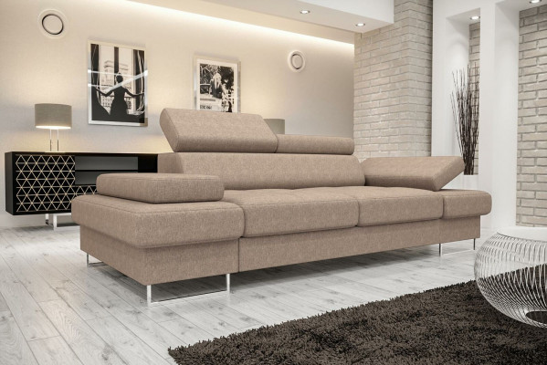 Design Sofa 3 Sëtz Multifunktioun Couche Polsterschlofsofa Sofa Couchen Nei