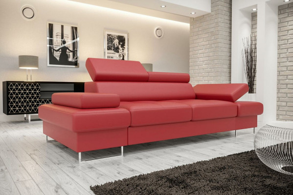 Design Sofa 3 Sëtz Multifunktioun Couche Polsterschlofsofa Sofa Couchen Nei