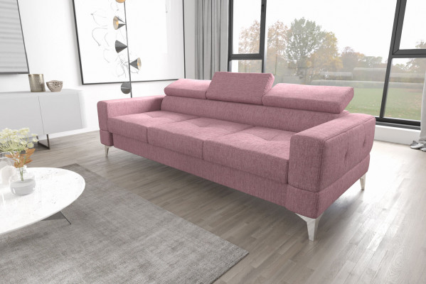 Dräisëtzeger Canapé Polster Design Sofa Modernen 3er Sëtz Zëmmer Miwwel Rosa Canapéen