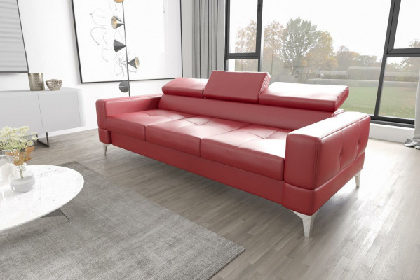 Dräisëtzeger Canapé Polster Design Sofa Modernen 3er Sëtz Zëmmer Miwwel Rosa Canapéen