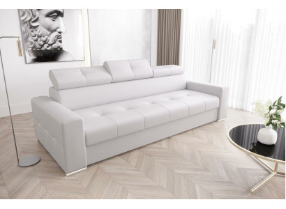 Modern 3-Sëtz Sofa Zëmmer Miwwelen Wäiss Polster Dräisëtzer Canapé Design Sofa