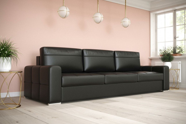 Polster Modern Textil Stoff Sofas Dräisëtzer Sofa 3 Sëtzer Bettfunktion Design