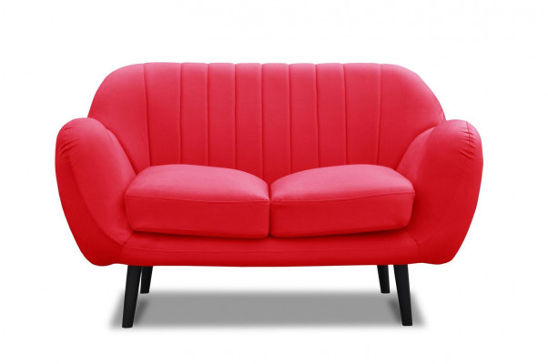 Sofa 2-Sëtz Design Sofas Modern Polstersëtzer Stoff Sëtz Zweisëtzer Lieder Nei
