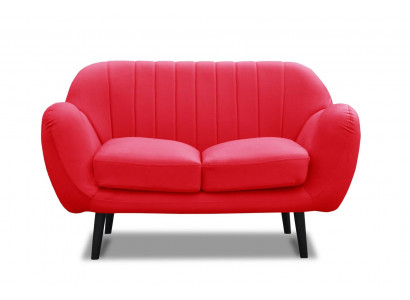 Sofa 2-Sëtz Design Sofas Modern Polstersëtzer Stoff Sëtz Zweisëtzer Lieder Nei