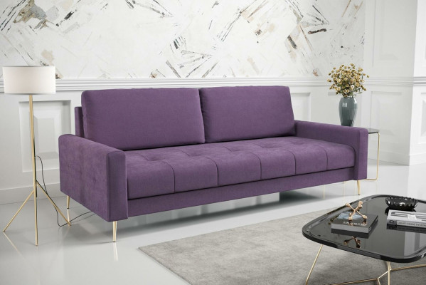 Canapé 3 Plazen Couch Stoff Sofa Eleganten Design Miwwelen Sofas Couchen XXL grouss nei